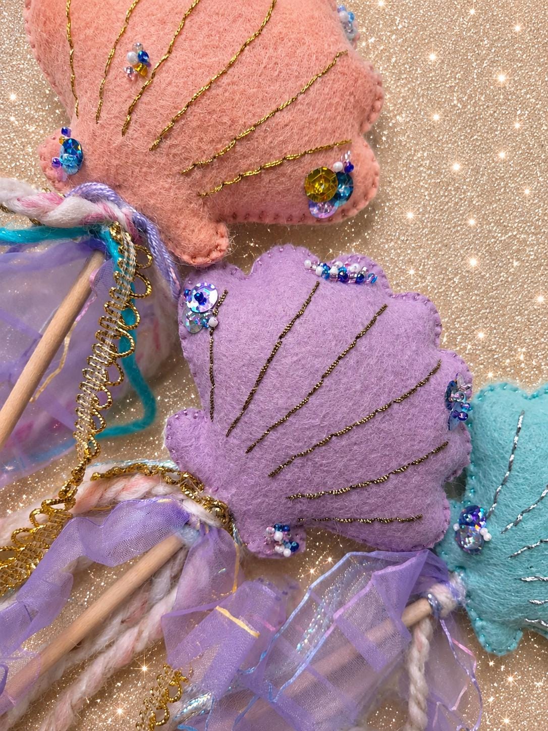 Mermaid Seashell Wand