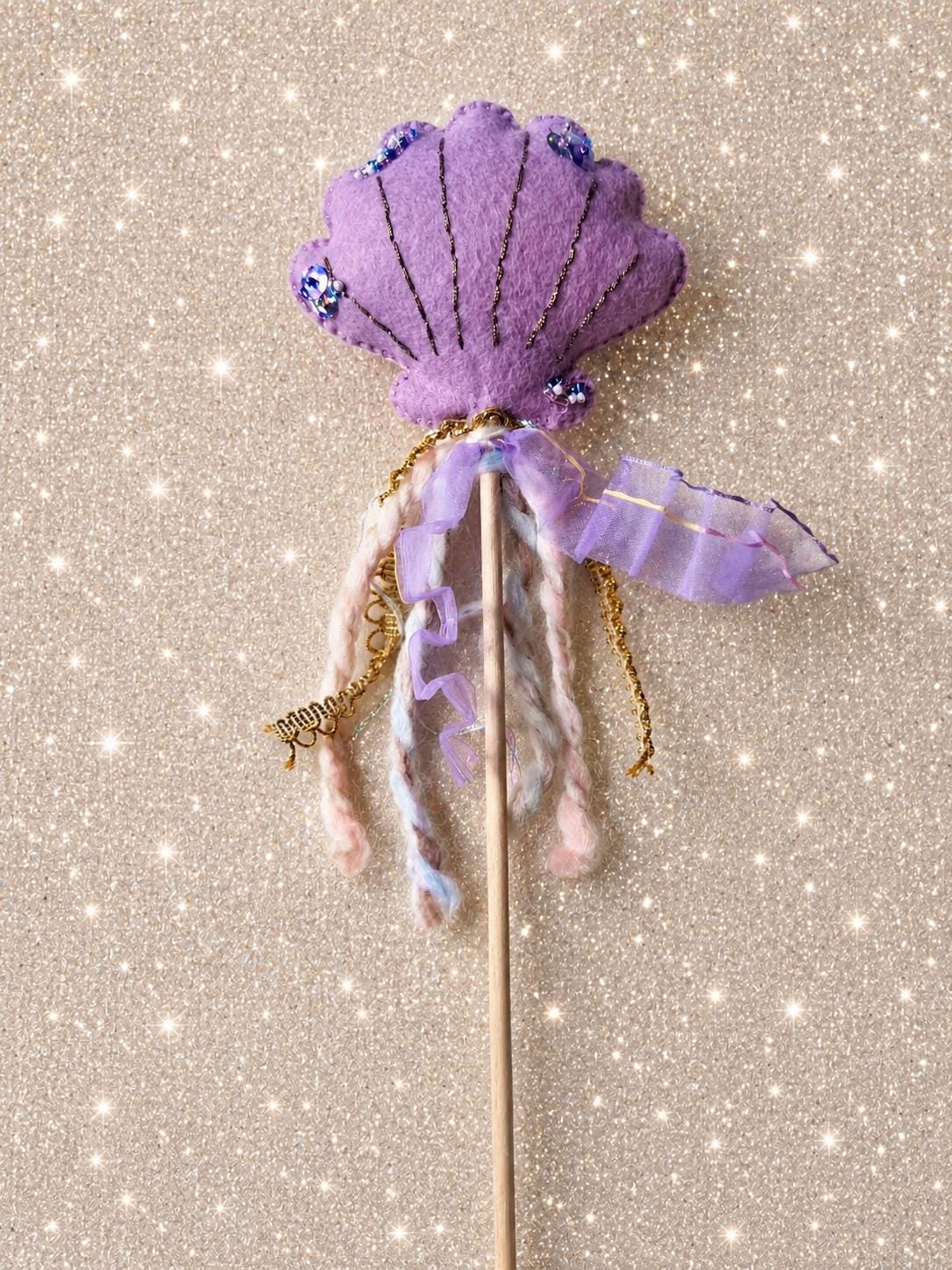 Mermaid Seashell Wand