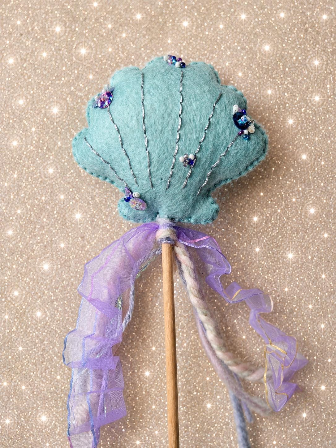 Mermaid Seashell Wand